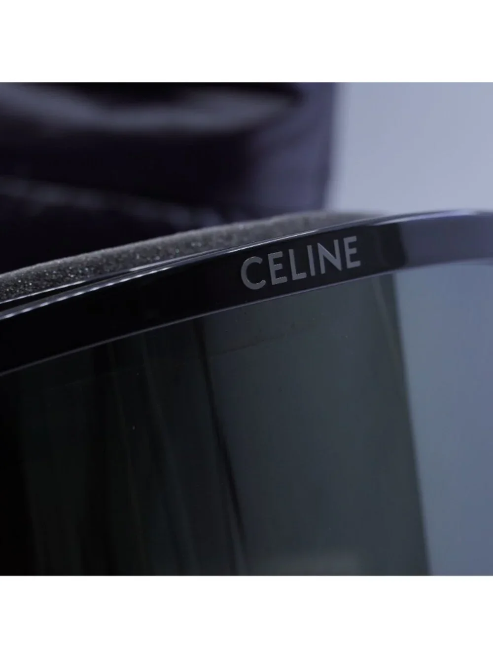 Celine CL40302U SKI MASK 01C Black Shield Frame, Grey Mirror Lenses